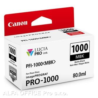 Canon originální ink 0545C001, matte black, 5490str., 80ml, PFI-1000MBK, Canon imagePROGRA