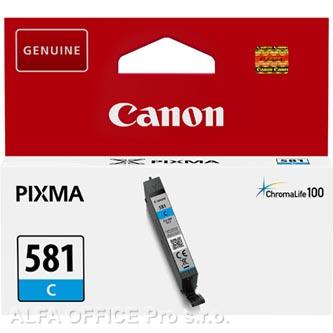 Canon originální ink CLI581 C, cyan, 5,6ml, 2103C001, Canon PIXMA TR7550, TR8550, TS6150, 