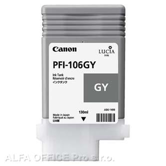 Canon originální ink PFI106GY, grey, 130ml, 6630B001, Canon iPF-6300