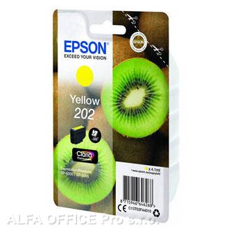 Epson originální ink C13T02F44010, 202, yellow, 1x4.1ml, Epson XP-6000, XP-6005