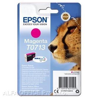 Epson originální ink C13T07134012, magenta, 270str., 5,5ml, Epson D78, DX4000, DX4050, DX5