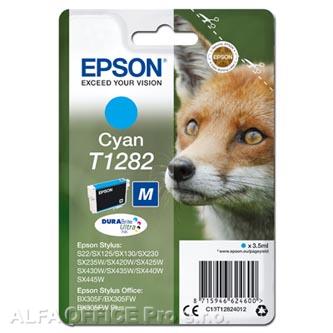 Epson originální ink C13T12824012, T1282, cyan, 3,5ml, Epson Stylus S22, SX125, 420W, 425W