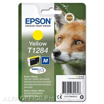 Epson originální ink C13T12844012, T1284, yellow, 3,5ml, Epson Stylus S22, SX125, 420W, 42