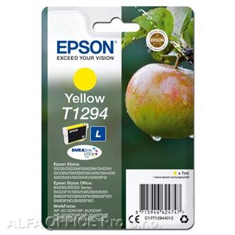 Epson originální ink C13T12944012, T1294, yellow, 485str., 7ml, Epson Stylus SX420W, 425W,