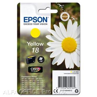 Epson originální ink C13T18044012, T180440, yellow, 3,3ml, Epson Expression Home XP-102, X