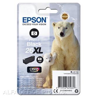 Epson originální ink C13T26314012, T263140, 26XL, photo black, 8,7ml, Epson Expression Pre