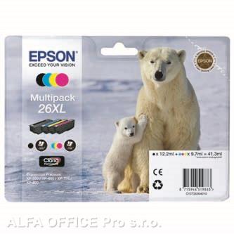 Epson originální ink C13T26364010, T263640, 26XL, CMYK, 3x9,7/12,2ml, Epson Expression Pre