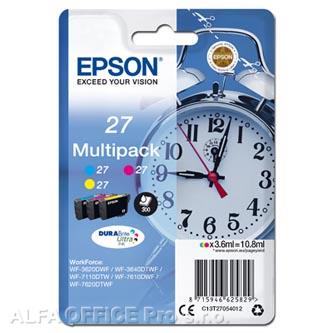 Epson originální ink 13T27054012, 27, color, 3x3,6ml, Epson WF-3620, 3640, 7110, 7610, 762