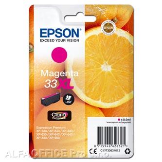 Epson originální ink C13T33634012, T33XL, magenta, 8,9ml, Epson Expression Home a Premium 