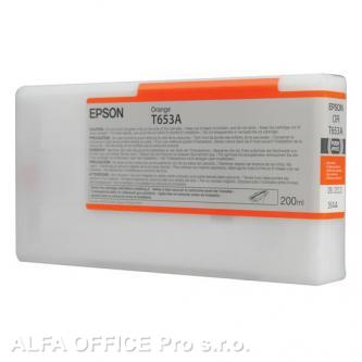 Epson originální ink C13T653A00, orange, 200ml, Epson Stylus Pro 4900
