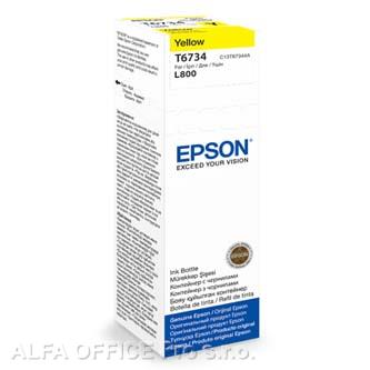 Epson originální ink C13T67344A, yellow, 70ml, Epson L800