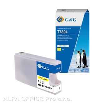  G&G kompatibilní ink s C13T789440, yellow, 4000str., NP-E-7894Y(D), pro Epson Wo 