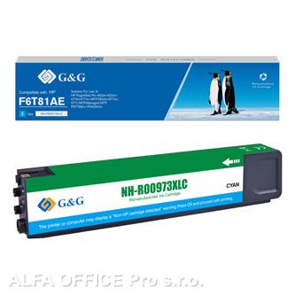  G&G kompatibilní ink s F6T81AE, cyan, 7000str., NH-R00973XLC, pro HP PageWide Pr 
