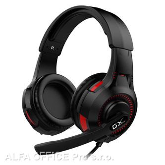 Genius HS-G600V, sluchátka s mikrofonem, ovládání hlasitosti, černá, 2.0, herní 