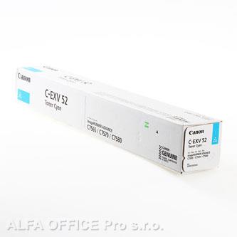 Canon originální toner CEXV52, cyan, 66500str., 0999C002, Canon IRC7565i, IRC7570i, IRC758