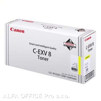 Canon originální toner CEXV8, yellow, 25000str., 7626A002, Canon iR-C, CLC-3200, 2620N