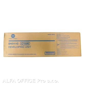Konica Minolta originální Developer A0XV0KD, DV-311C, cyan, 115000str., Konica Minolta biz