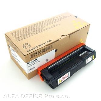  Ricoh originální toner 406351, 407639, yellow, 2500str., low capacity, Ricoh SP 