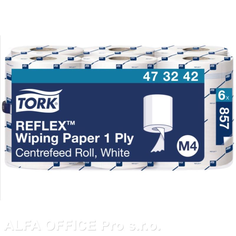 TORK 473242 – Reflex™ MIDI, papírová utěrka, 1vr., 300 m, bílá / 6ks