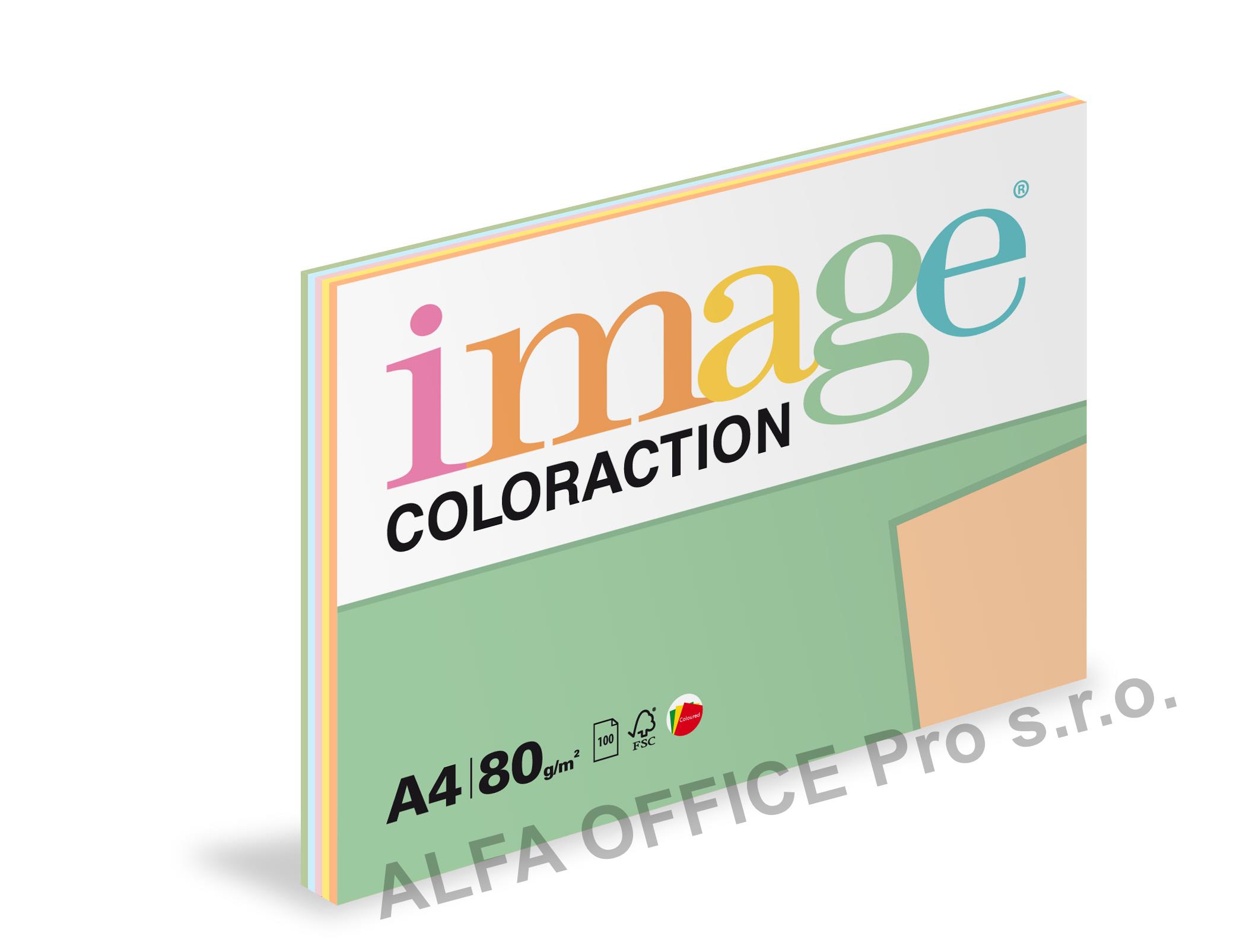 Xerografický papír BAREVNÝ - set 5 x 20 listů pastelové barvy / mix 5barev