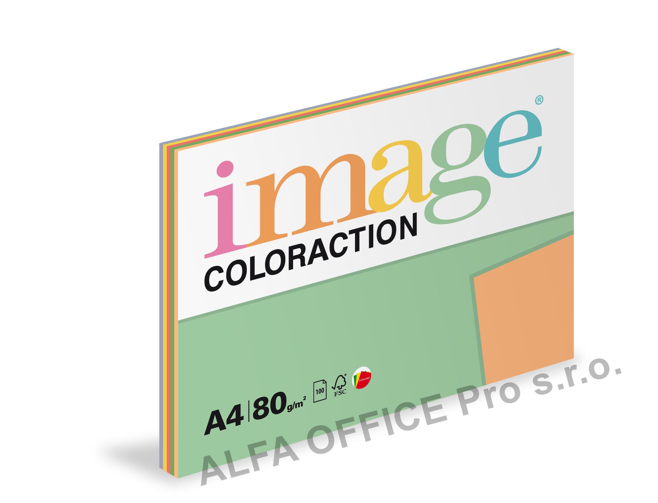 Xerografický papír BAREVNÝ - set 5 x 20 listů intenzivní barvy / mix 5barev