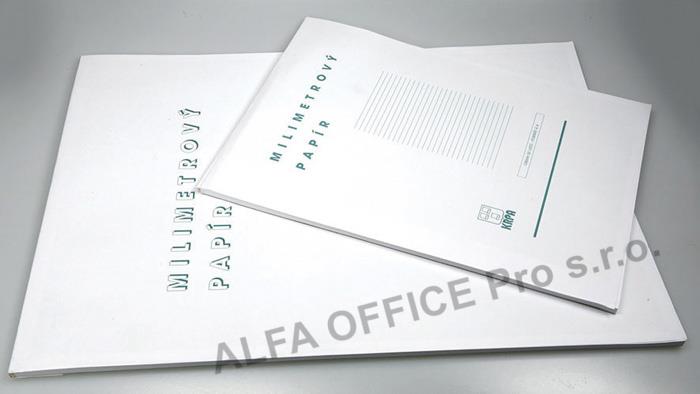 Milimetrový papír - blok A4 / 50 listů