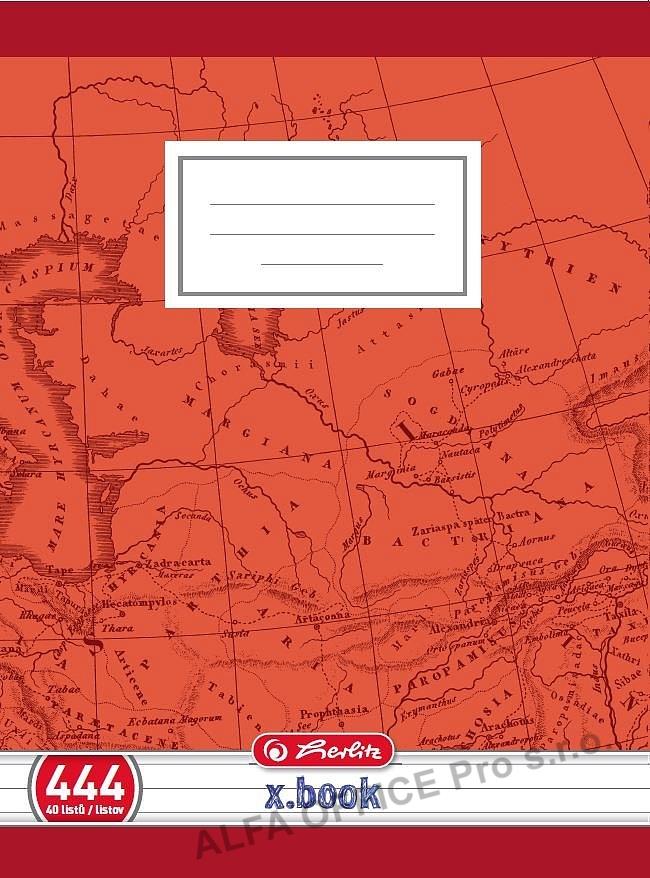 Sešit školní Herlitz Premium 444 - A4 / linka / 40 listů