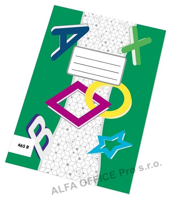 Sešity školní ECONOMY 60 listů - A4 / čtvereček / 465