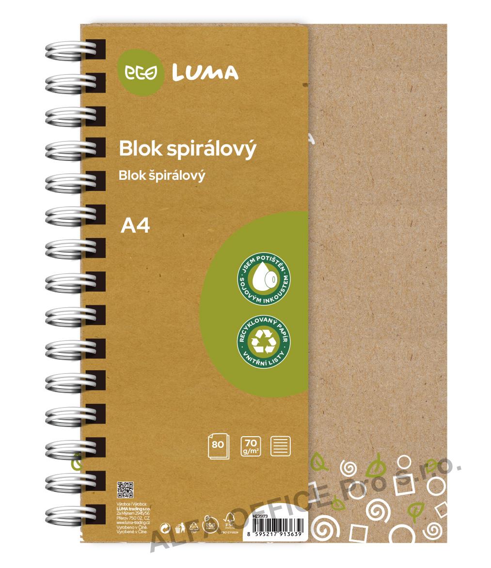 Blok kroužkový ECO LUMA - A4 / linka