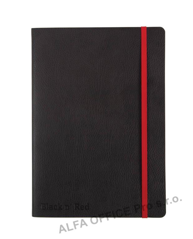 Zápisník Oxford Black n'Red mix - A5 / linka / 72 linka
