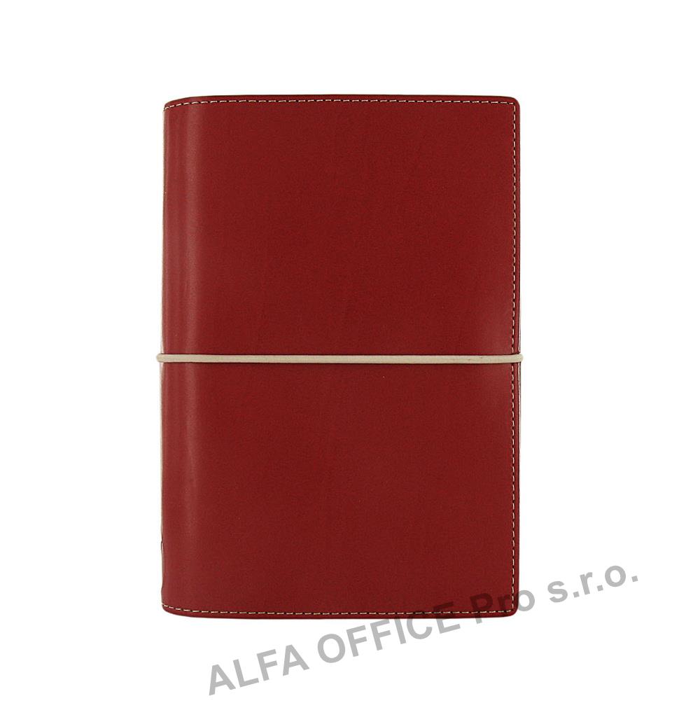 Filofax Domino A6 osobní týdenní  červená
