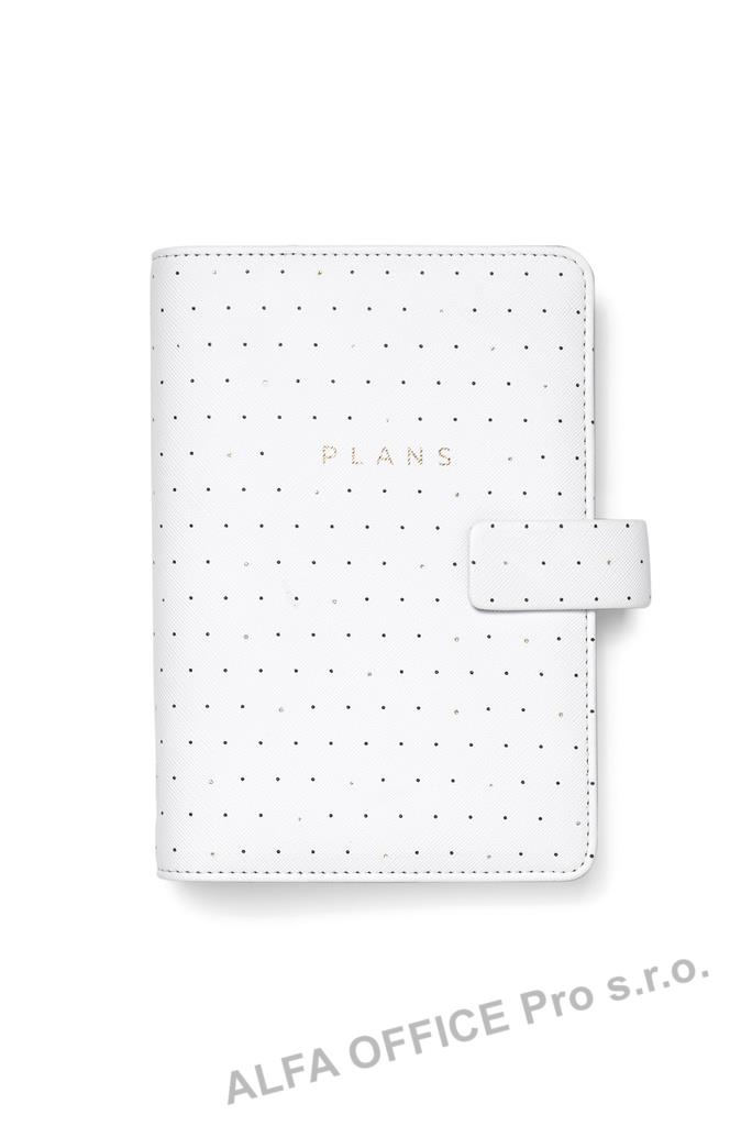 Diář Filofax Moonlight osobní/bílá