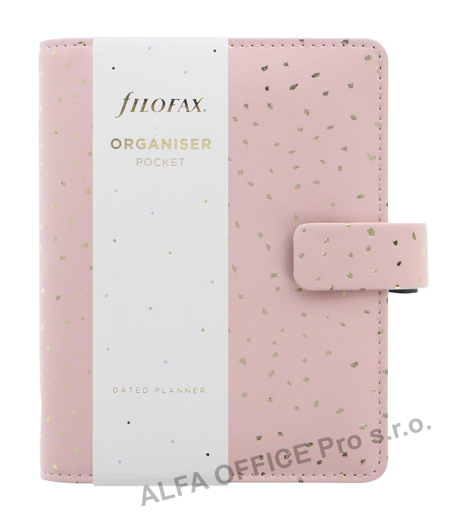 Diář Filofax Confetti kapesní / Rose Quartz