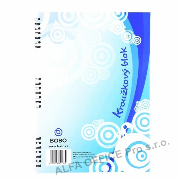 Blok BOBO s boční vazbou - A4 / čistý