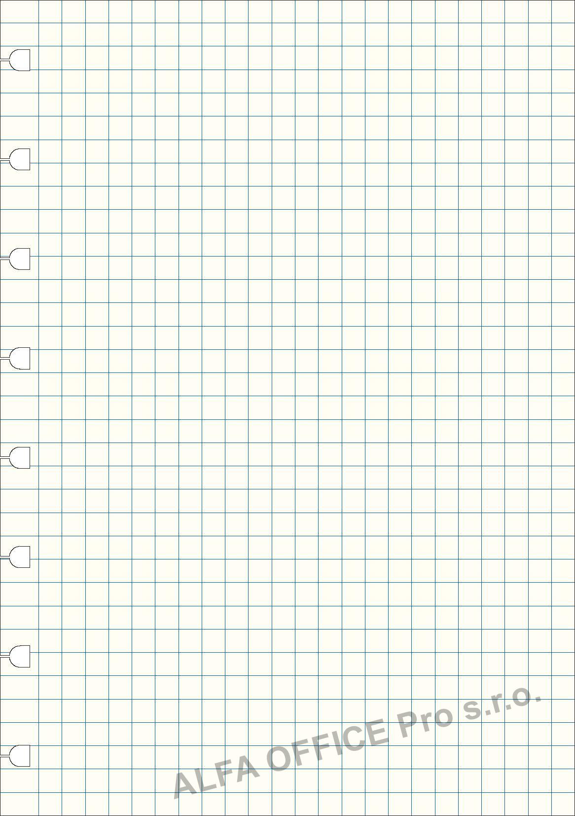 Náhradní listy Filofax Notebook - A5 / čtvereček