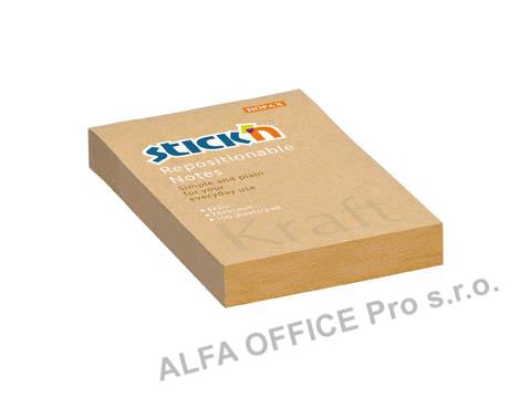 Samolepicí bločky Stick´n by Hopax Kraft Notes - 76 mm x 51 mm / 100 lístků
