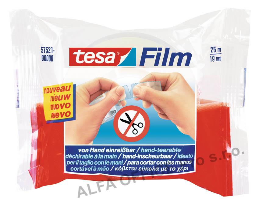 Lepicí páska Tesa rukou trhatelná - 19 mm x 25 m