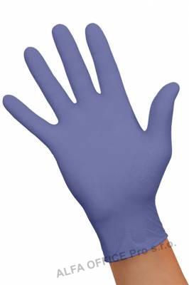 Rukavice Nitril M modré / 100 ks nepudr.