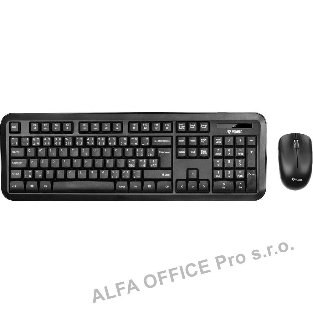 Klávesnice + myš Yenkee YKM 2006 - černá / bezdrátová