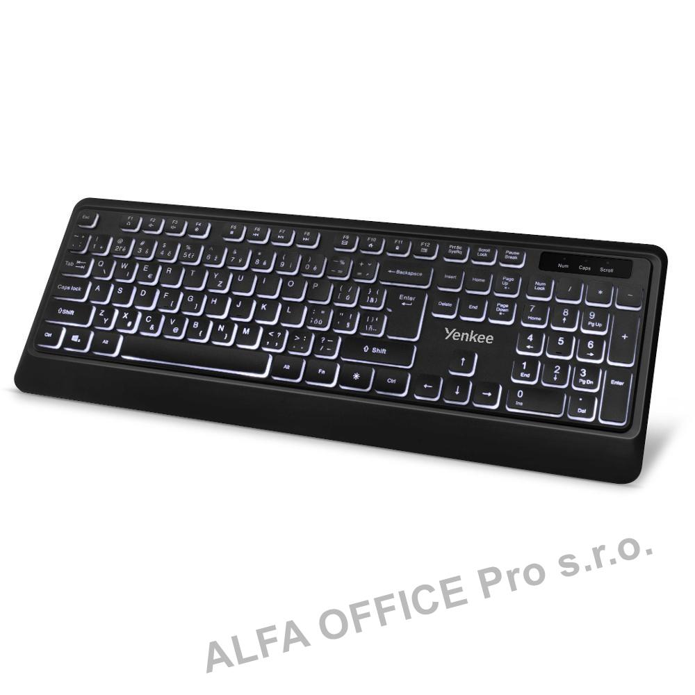 Klávesnice Yenkee YBK 1025CS podsvícená