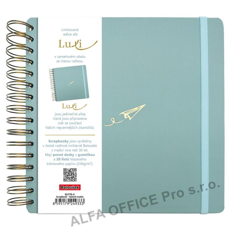 Fotoalbum Luxi - 21 x 21 cm / ledově modrá vlaštovka
