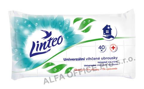 Linteo Satin vlhčené ubrousky pro domácnost 40ks