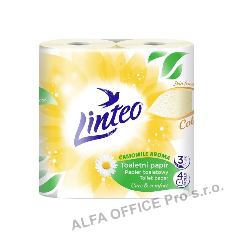 Papír toaletní Linteo s vůní heřmánku - 3-vrstvý / 4 ks