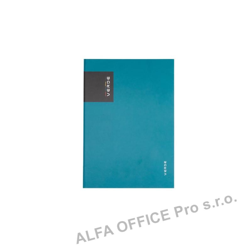 Kniha záznamní VERDE - A5 / linka / 96 listů / milano