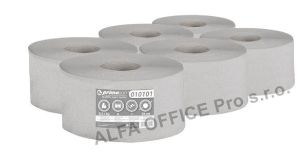 Papír toaletní PrimaSoft Jumbo šedý - průměr 190 mm