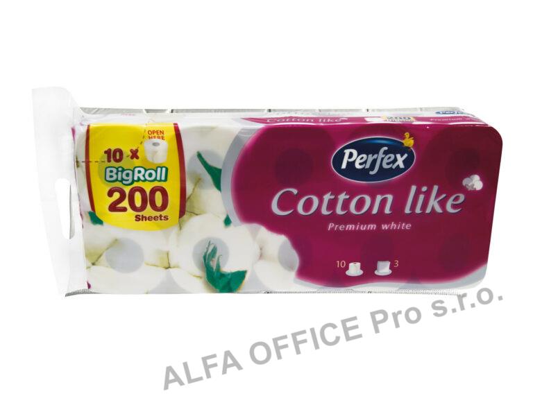 Papír toaletní Perfex Cotton like 3 -vrstvý / 8+2  ks