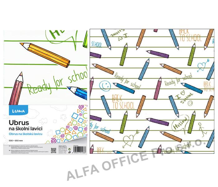 Ubrus na školní lavici - sova