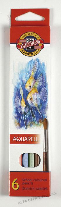 Pastelky Koh-i-noor Aquarel školní / 6ks