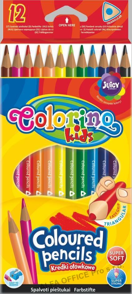 Pastelky Colorino trojhranné / 12 barev