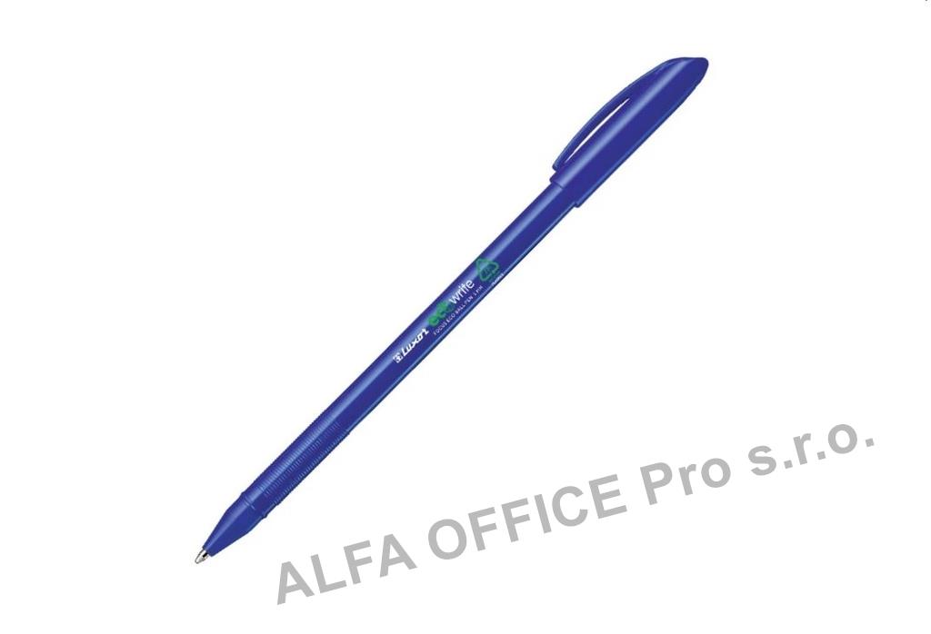 Kuličkové pero jednorázové Luxor Focus eco Ball point - modrá